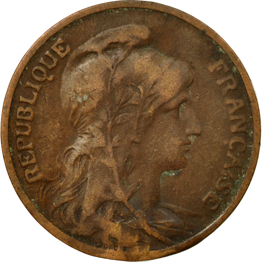 Coin, France, Dupuis, 5 Centimes, 1908, Paris, VF(20-25), Bronze, KM:842, Le