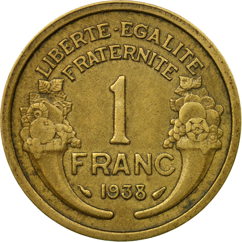 Monnaie, France, Morlon, Franc, 1938, Paris, TB+, Aluminum-Bronze, KM:885, Le