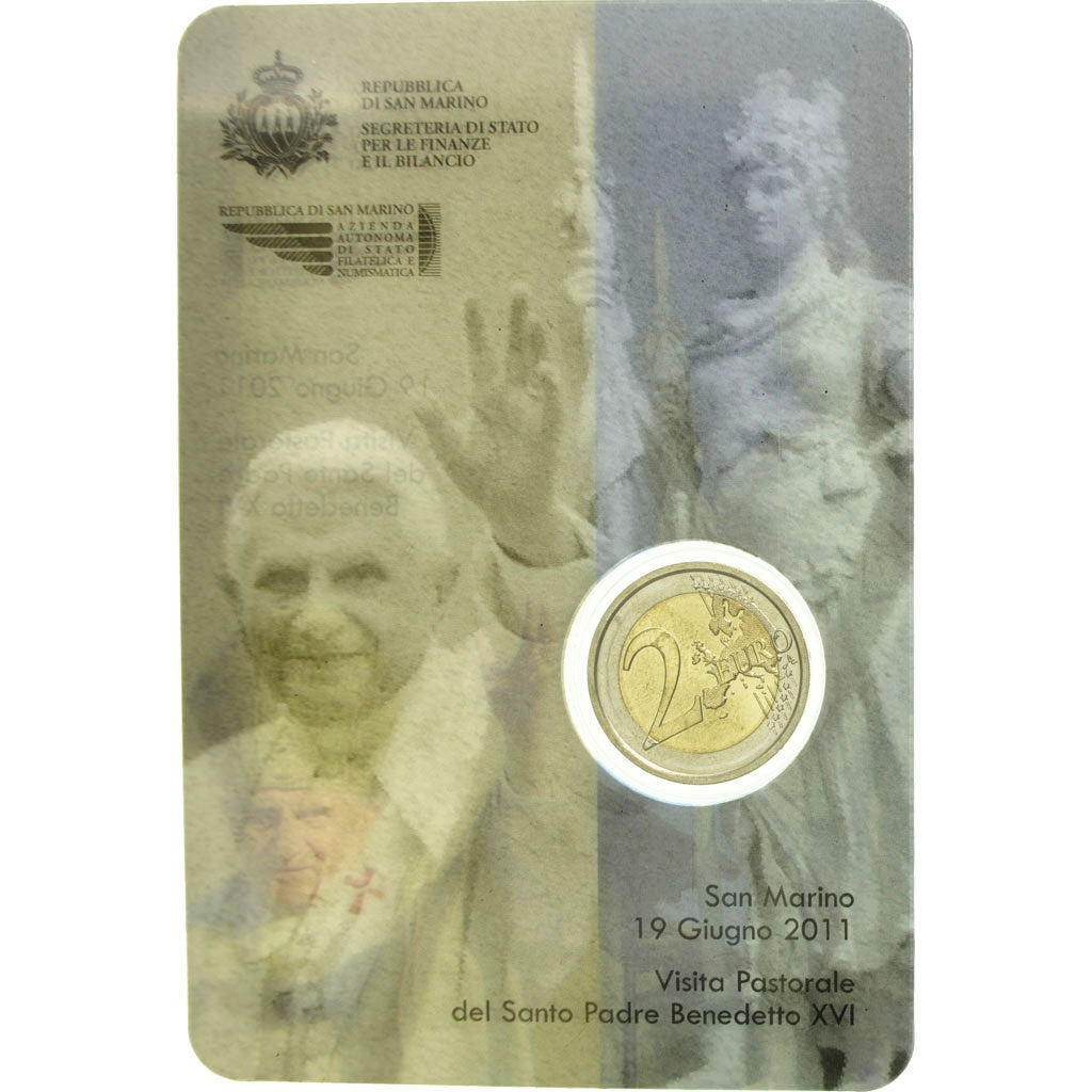 San Marino, 2 Euro, 2011, FDC, Bi-metallico