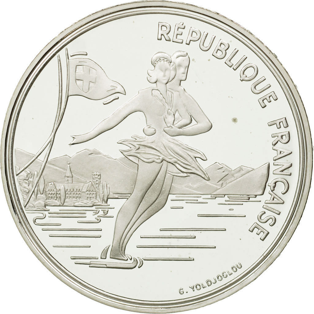 Coin, France, 100 Francs, 1989, Paris, MS(65-70), Silver, KM:972