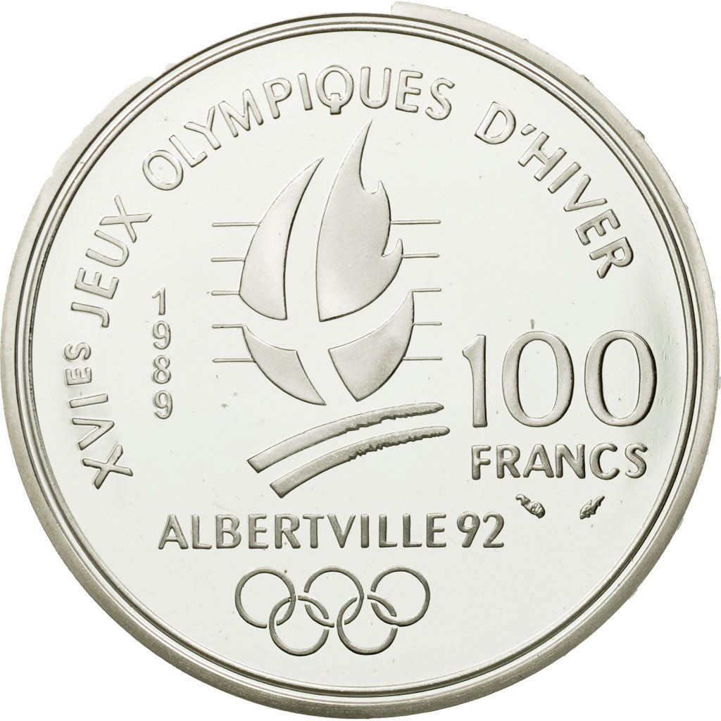Coin, France, 100 Francs, 1989, Paris, MS(65-70), Silver, KM:972