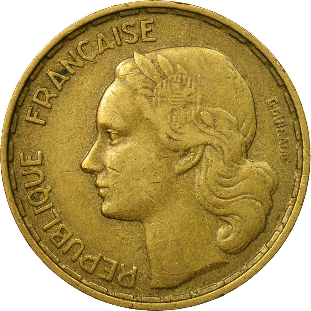 Coin, France, Guiraud, 50 Francs, 1951, Paris, EF(40-45), Aluminum-Bronze