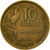 Moneta, Francia, Guiraud, 10 Francs, 1951, Paris, MB, Alluminio-bronzo