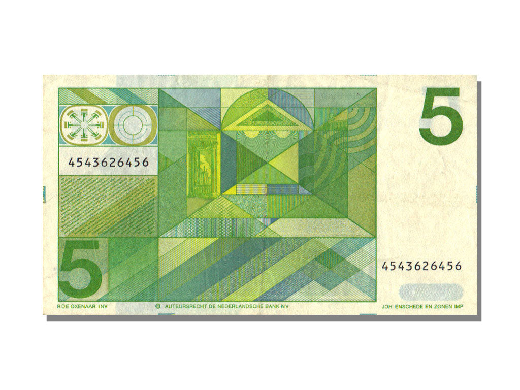 Netherlands, 5 Gulden, 1973, KM #95a, 1973-03-28, AU(55-58)