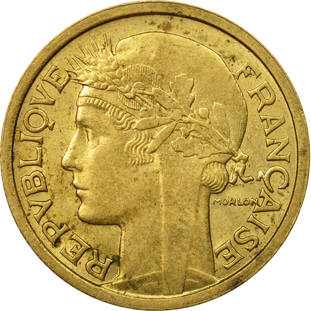 Moneta, Francia, Morlon, Franc, 1939, Paris, MB+, Alluminio-bronzo, KM:885, Le