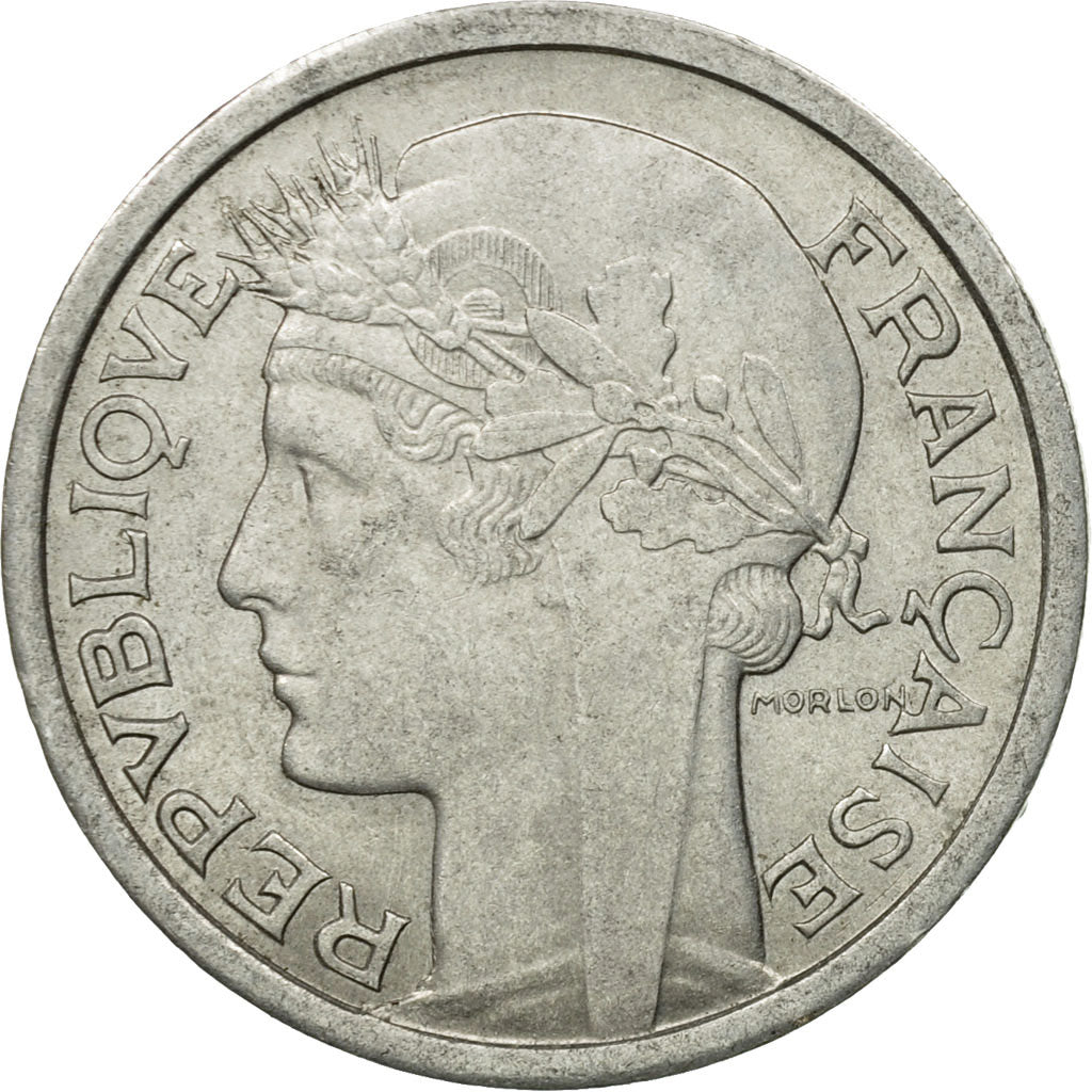 Coin, France, Morlon, Franc, 1959, Paris, EF(40-45), Aluminum, KM:885a.1, Le