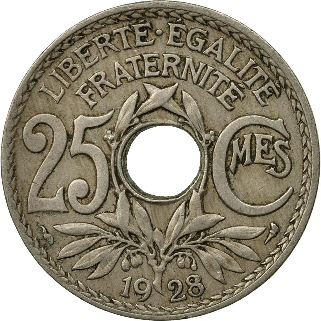 Coin, France, Lindauer, 25 Centimes, 1928, VF(30-35), Copper-nickel, KM:867a, Le
