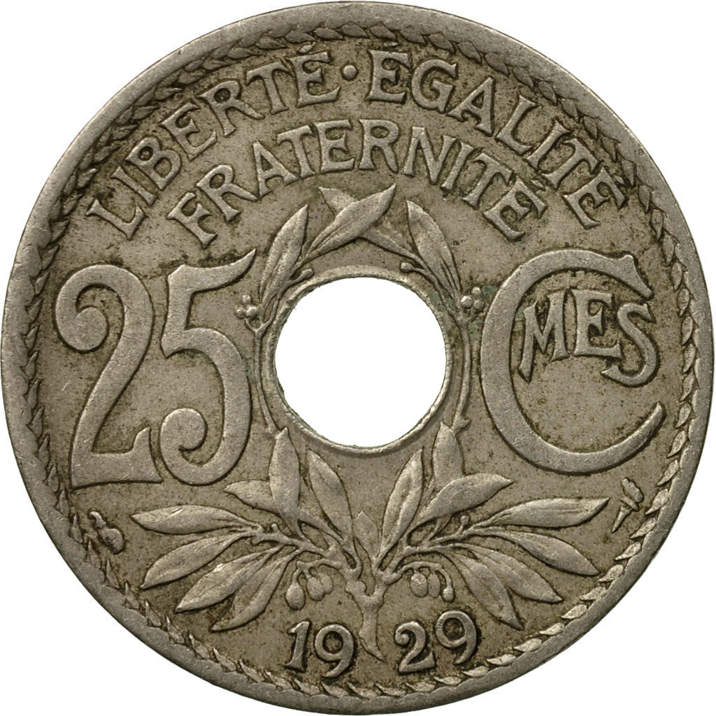 Coin, France, Lindauer, 25 Centimes, 1929, VF(30-35), Copper-nickel, KM:867a, Le
