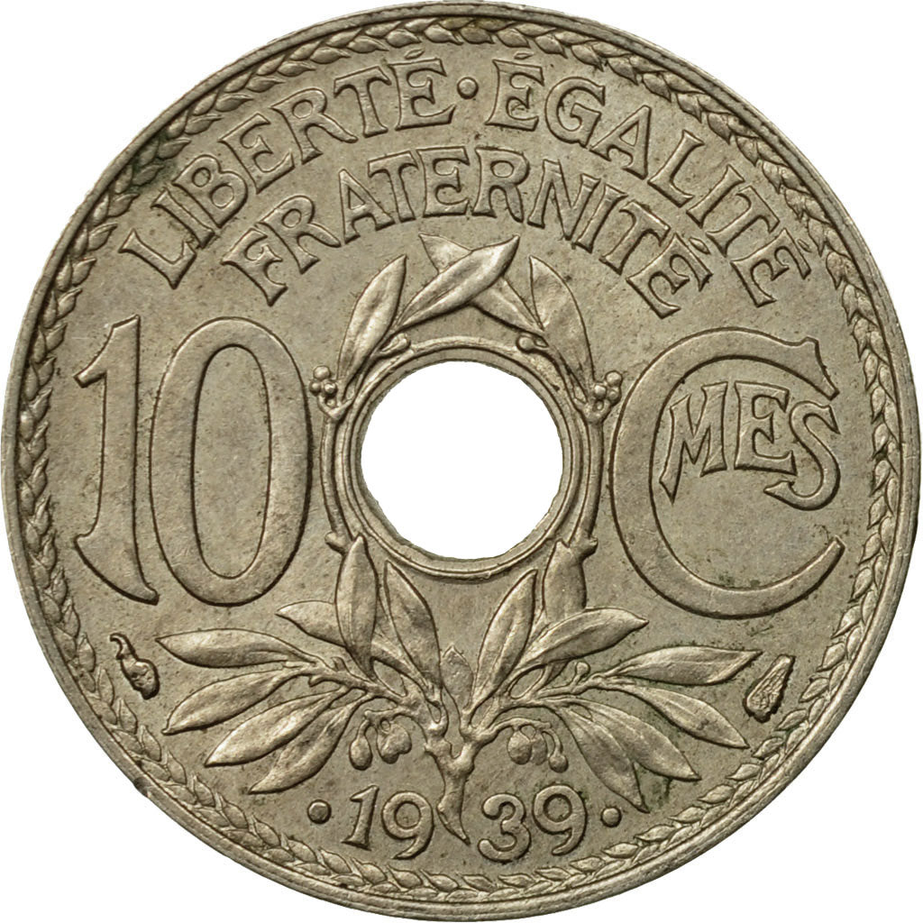 Coin, France, Lindauer, 10 Centimes, 1939, Paris, VF(30-35), Nickel-Bronze