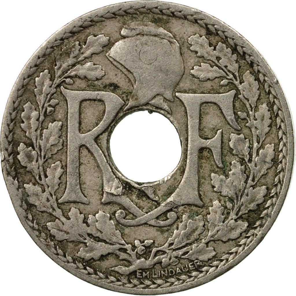 Coin, France, Lindauer, 5 Centimes, 1918, Paris, VF(30-35), Copper-nickel