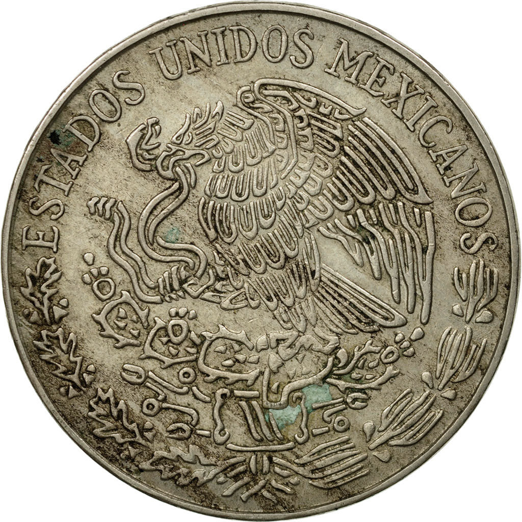 Moneda, México, 5 Pesos, 1971, Mexico City, BC+, Cobre - níquel, KM:472