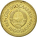Moneta, Jugosławia, 5 Dinara, 1985, VF(20-25), Mosiądz niklowy, KM:88