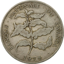 Coin, Rwanda, 10 Francs, 1974, British Royal Mint, EF(40-45), Copper-nickel