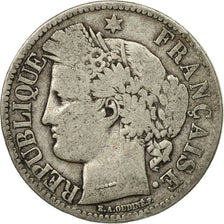Coin, France, Cérès, 2 Francs, 1870, Paris, VG(8-10), Silver, KM:816.1, Le