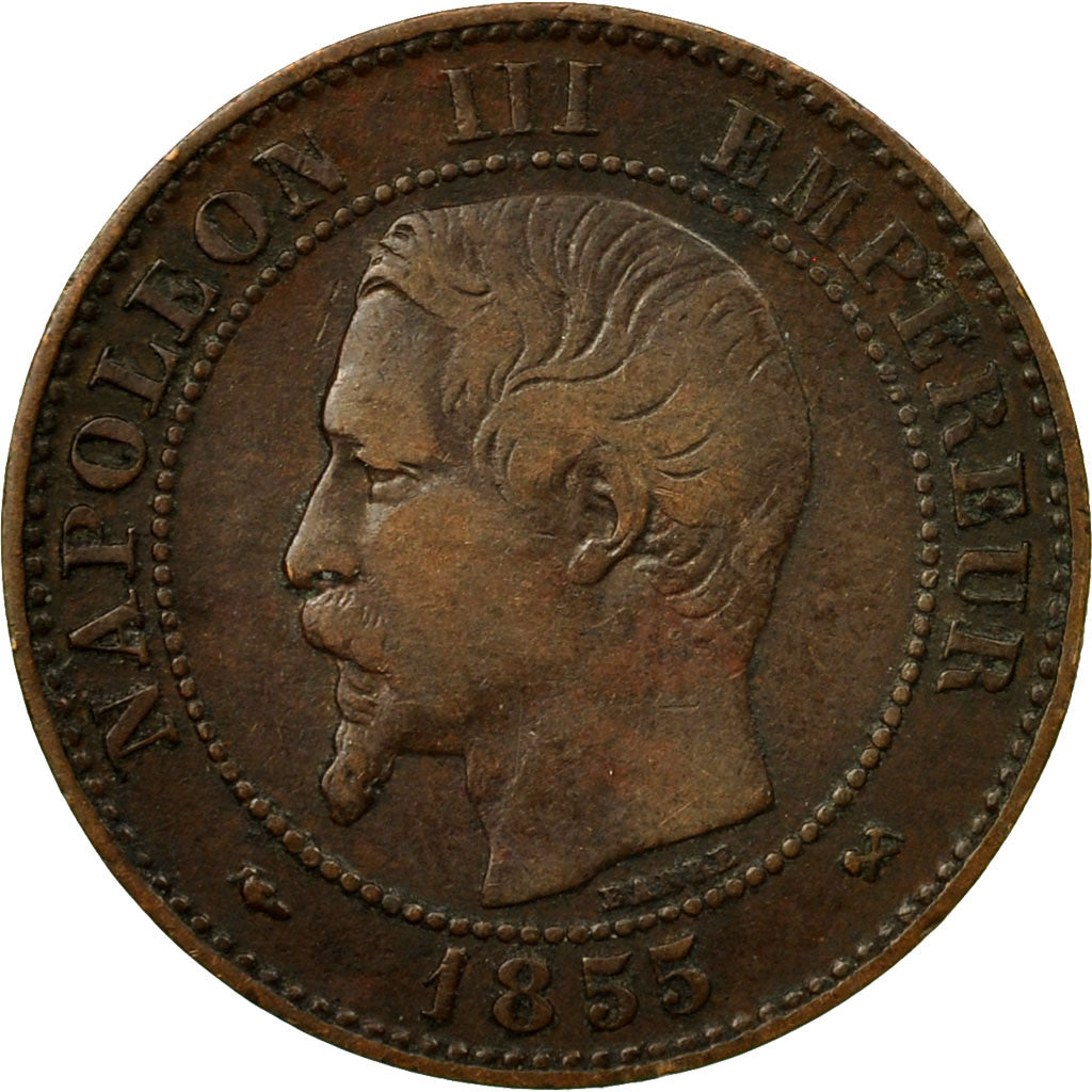 Münze, Frankreich, Napoleon III, Napoléon III, 2 Centimes, 1855, Rouen, SS