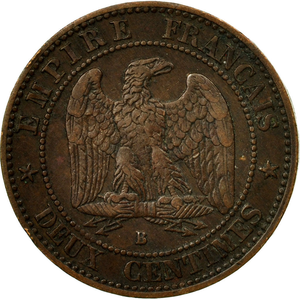 Münze, Frankreich, Napoleon III, Napoléon III, 2 Centimes, 1855, Rouen, SS