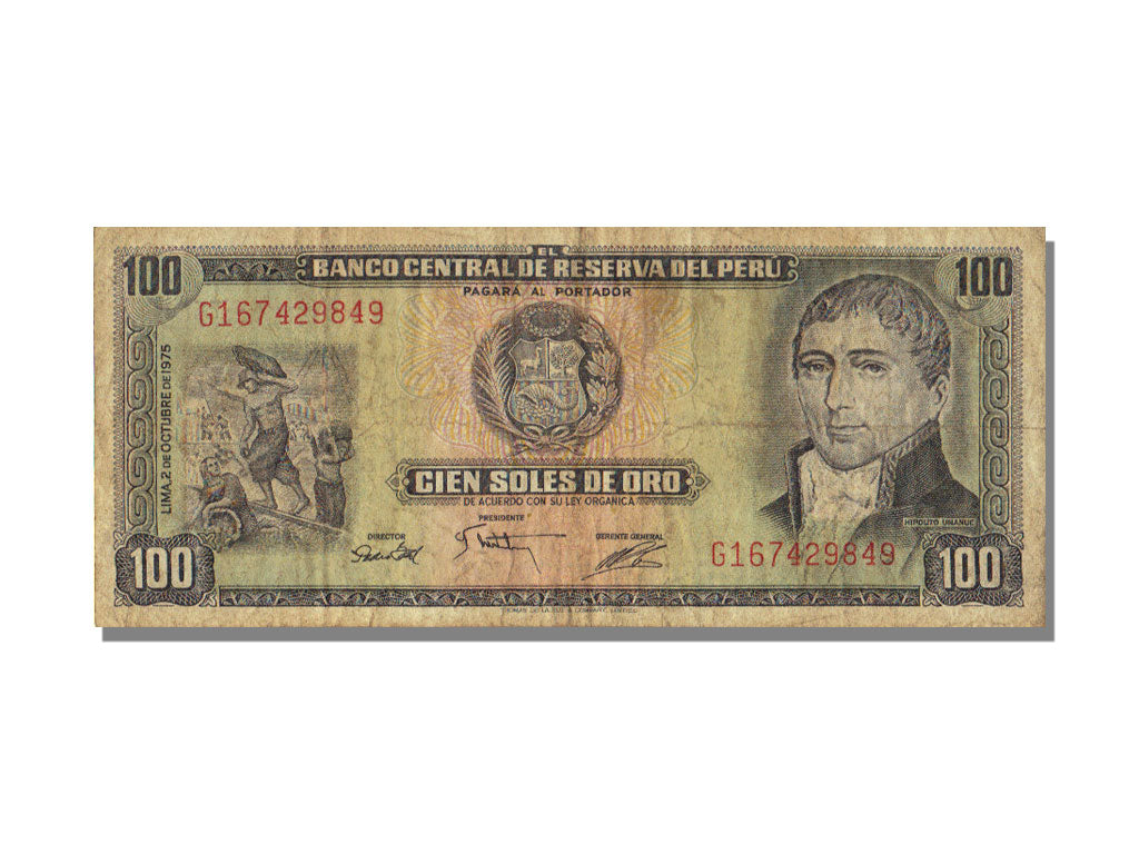 Peru, 100 Soles De Oro, 1975, 1975-10-02, EF(40-45)