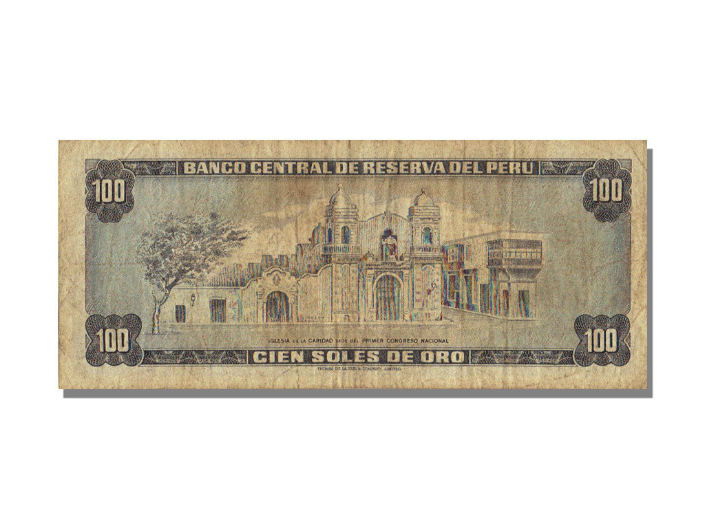 Peru, 100 Soles De Oro, 1975, 1975-10-02, EF(40-45)