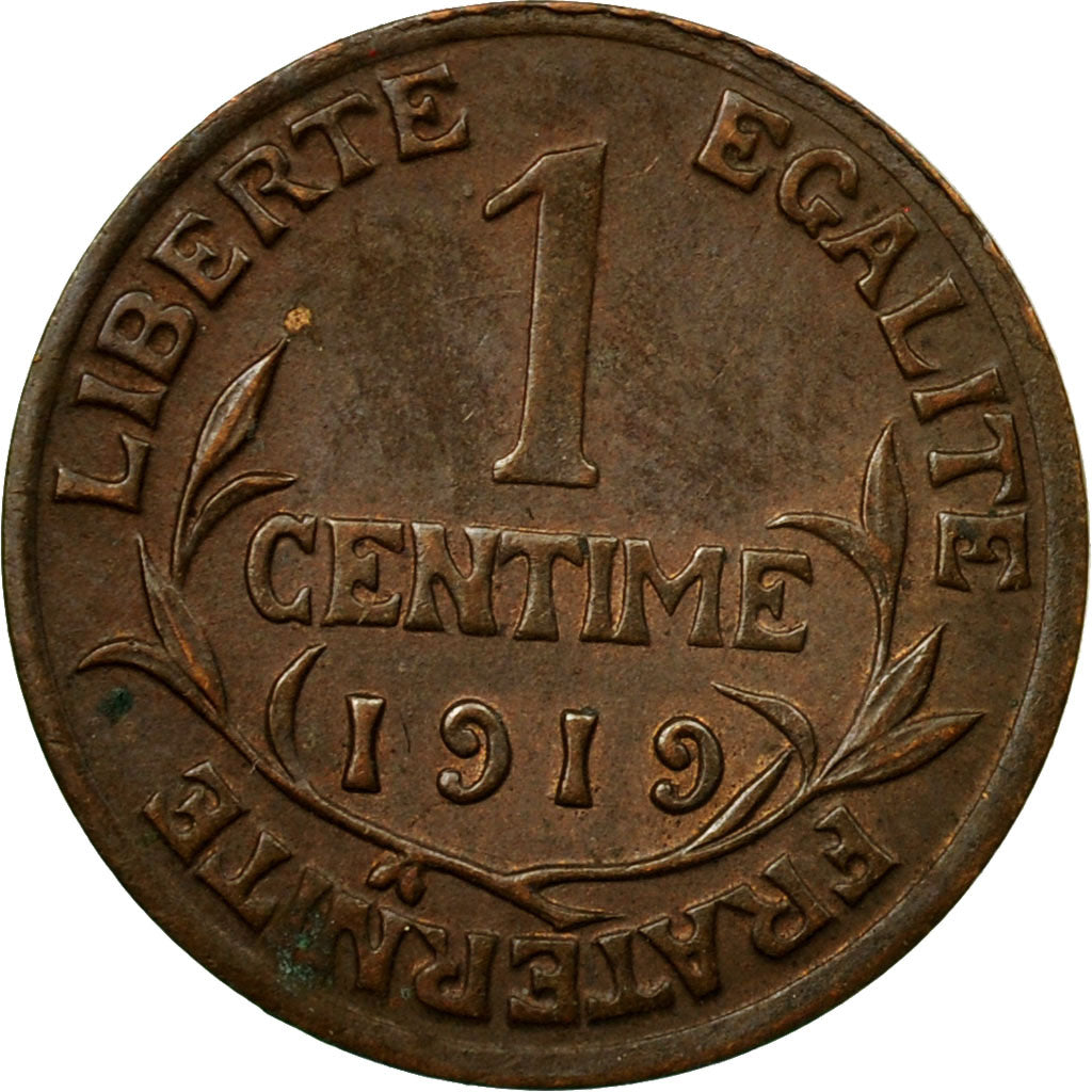 Münze, Frankreich, Dupuis, Centime, 1919, Paris, SS, Bronze, KM:840, Le