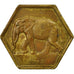 Coin, Belgian Congo, 2 Francs, 1943, Philadelphia, EF(40-45), Brass, KM:25