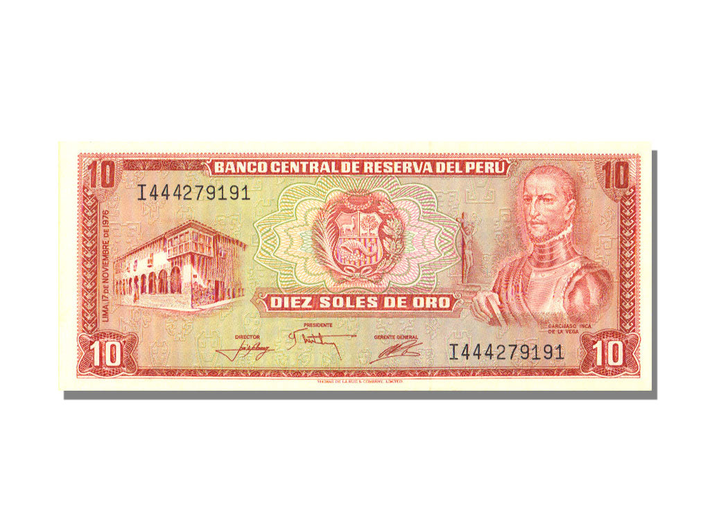Banknote, Peru, 10 Soles De Oro, 1976, 1976-11-17, KM:112, UNC(65-70)