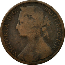 Coin, Great Britain, Victoria, Penny, 1877, F(12-15), Bronze, KM:755