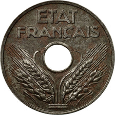 Coin, France, État français, 20 Centimes, 1944, Paris, EF(40-45), Iron