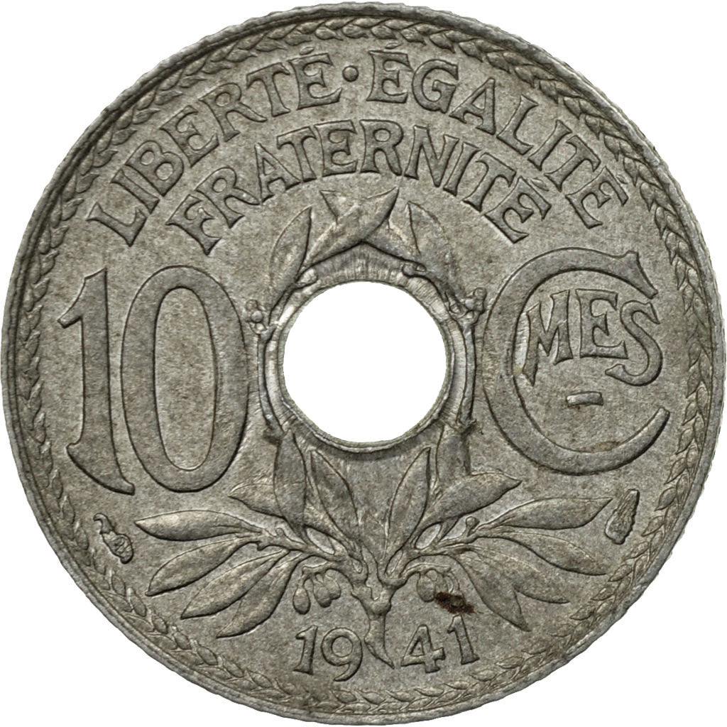 Coin, France, Lindauer, 10 Centimes, 1941, Paris, VF(30-35), Zinc, KM:896, Le