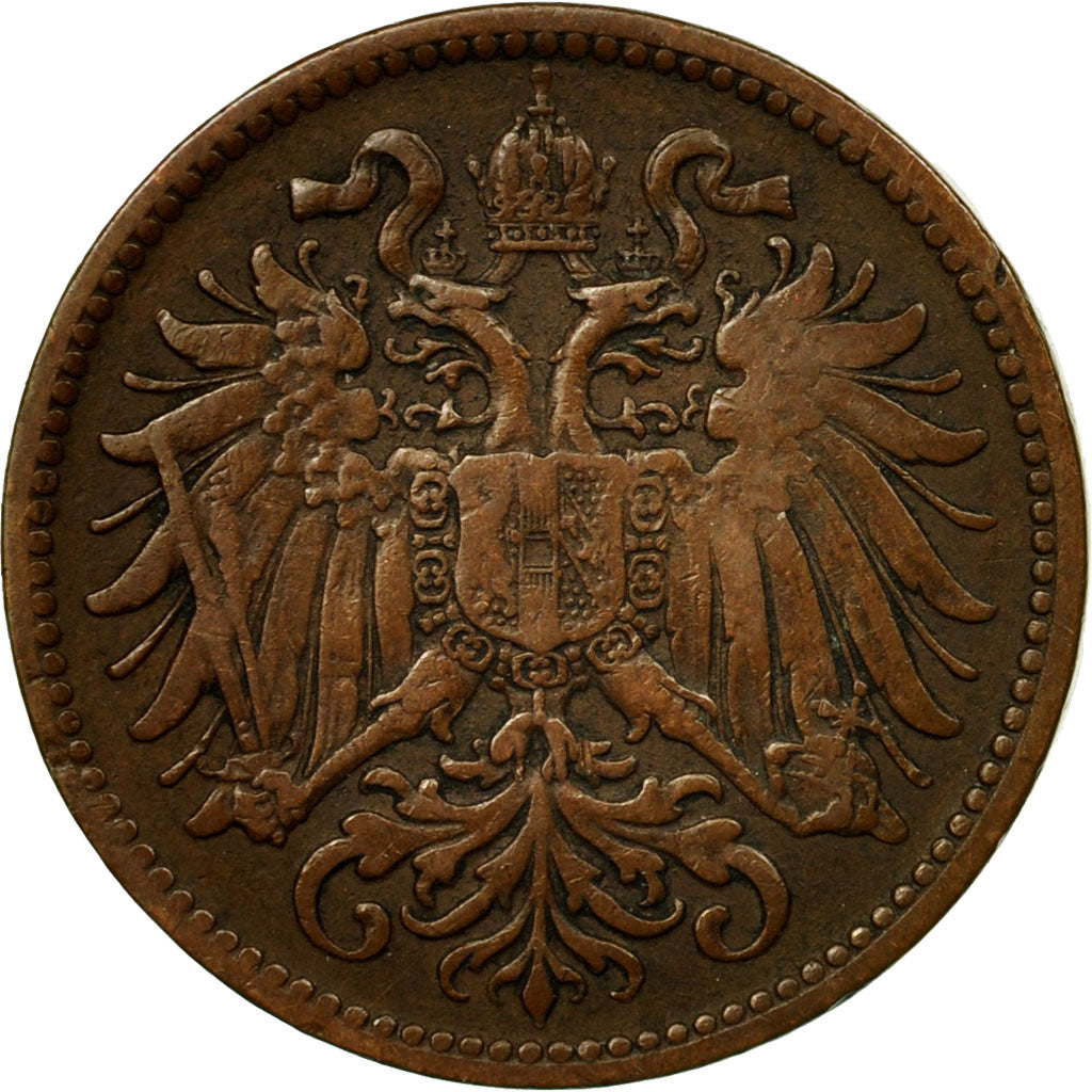 Monnaie, Autriche, Franz Joseph I, 2 Heller, 1895, TB+, Bronze, KM:2801