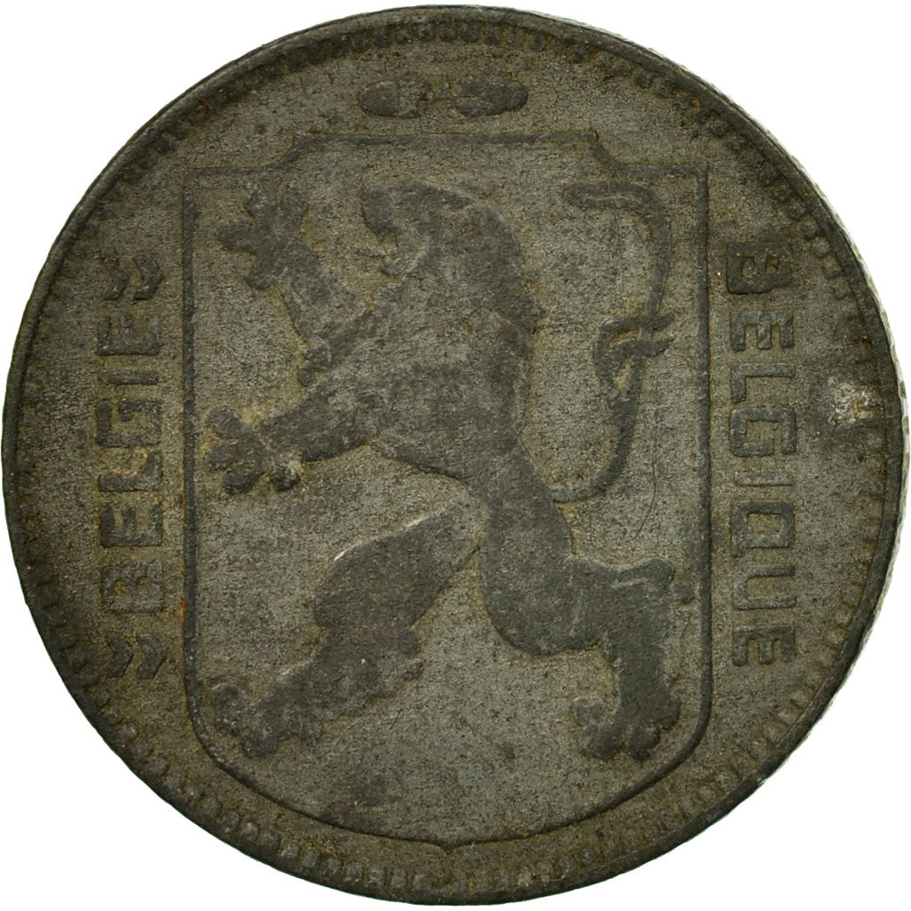Coin, Belgium, Franc, 1943, EF(40-45), Zinc, KM:128