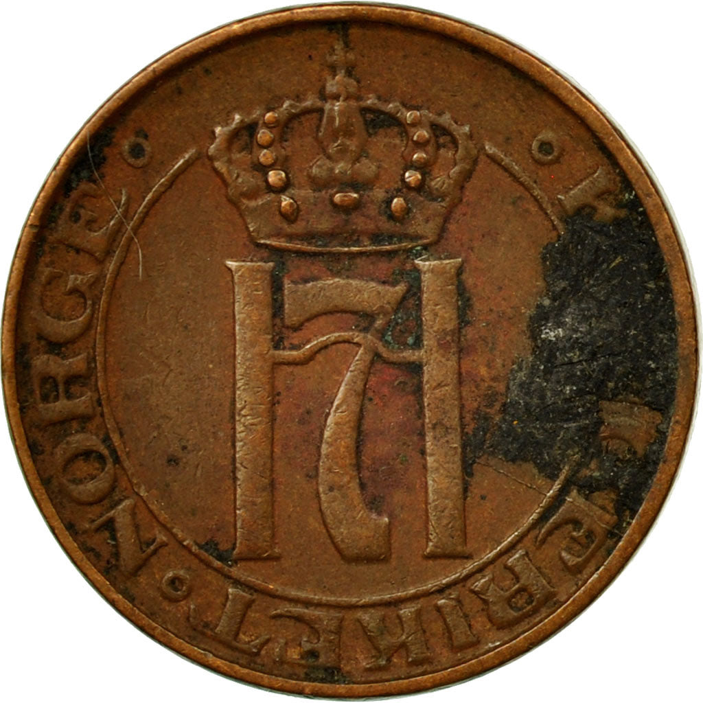 Monnaie, Norvège, Haakon VII, Ore, 1938, TB, Bronze, KM:367