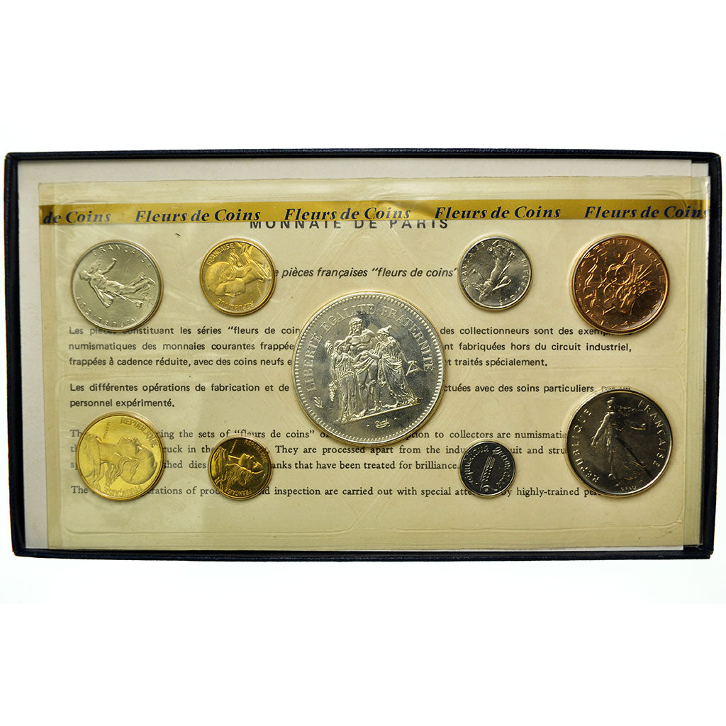 Coin, France, Set, 1976, Paris, MS(65-70), Gadoury:page 287