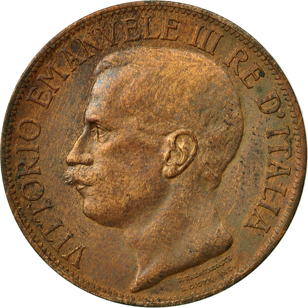 Coin, Italy, Vittorio Emanuele III, 10 Centesimi, 1911, Rome, VF(30-35), Bronze