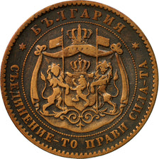 Coin, Bulgaria, Alexander  I, 5 Stotinki, 1881, EF(40-45), Bronze, KM:2