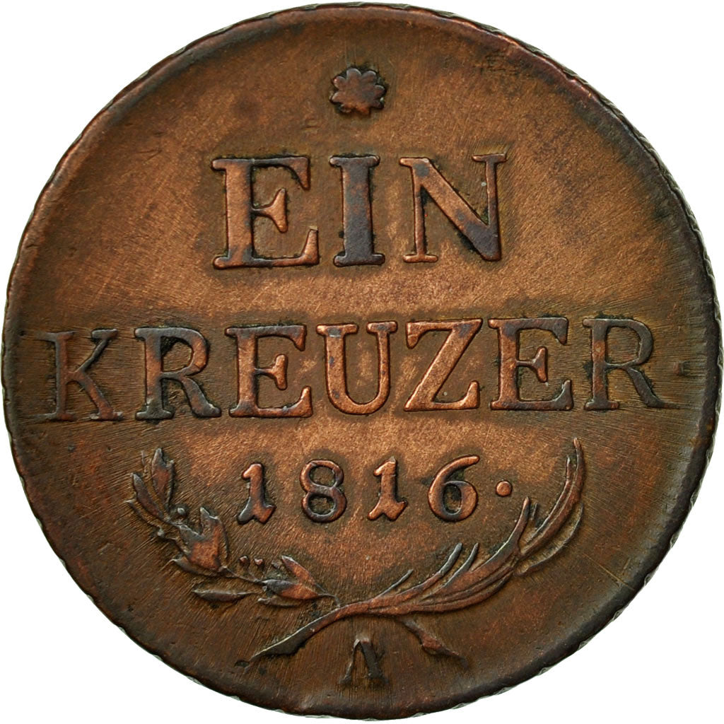 Coin, Austria, Franz II (I), Kreuzer, 1816, EF(40-45), Copper, KM:2113