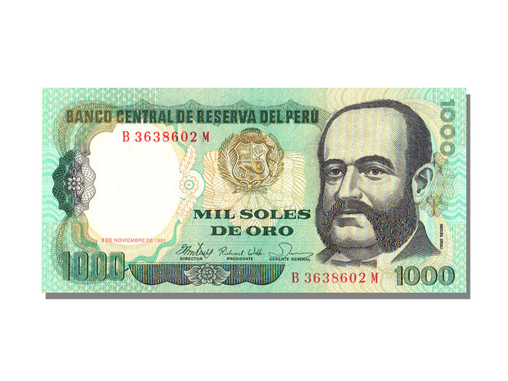 Peru, 1000 Soles de Oro, 1981, KM #122a, 1981-11-05, UNC(65-70), B