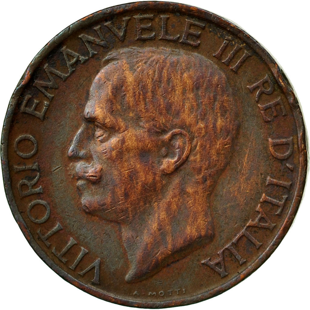 Monnaie, Italie, Vittorio Emanuele III, 10 Centesimi, 1922, Rome, TB, Bronze