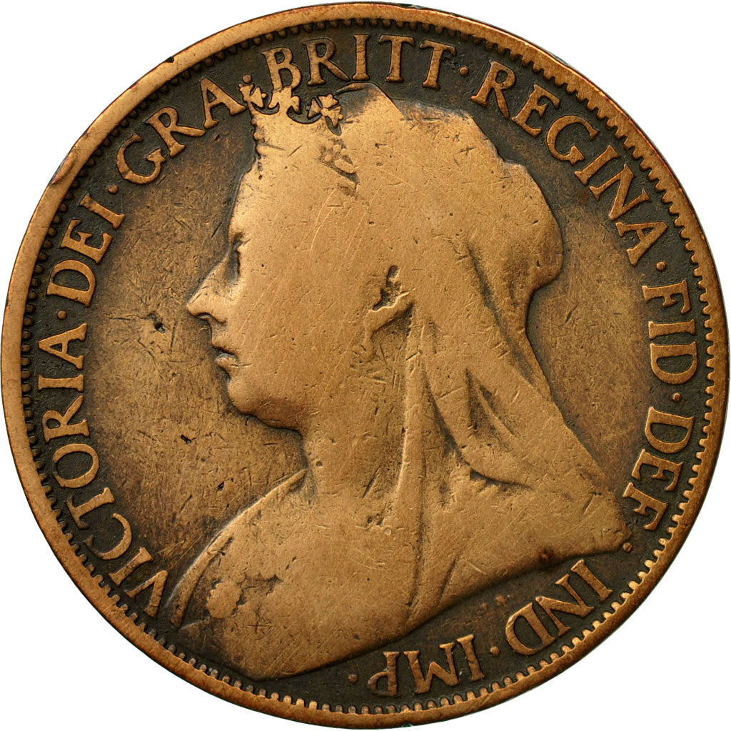 Coin, Great Britain, Victoria, Penny, 1896, VF(20-25), Bronze, KM:790
