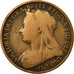 Coin, Great Britain, Victoria, Penny, 1896, VF(20-25), Bronze, KM:790