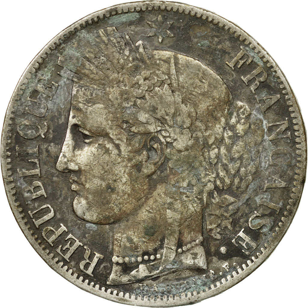 Coin, France, Cérès, 5 Francs, 1849, Paris, VF(20-25), Silver, KM:761.1, Le