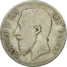 Coin, Belgium, Leopold II, Franc, 1867, VG(8-10), Silver, KM:28.1