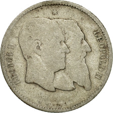 Coin, Belgium, Leopold II, Franc, 1880, VG(8-10), Silver, KM:38