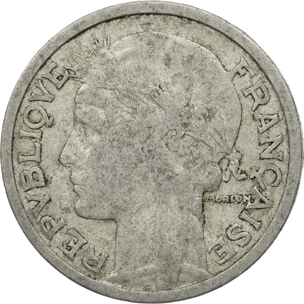 Münze, Frankreich, Morlon, 2 Francs, 1941, Paris, S, Aluminium, KM:886a.1