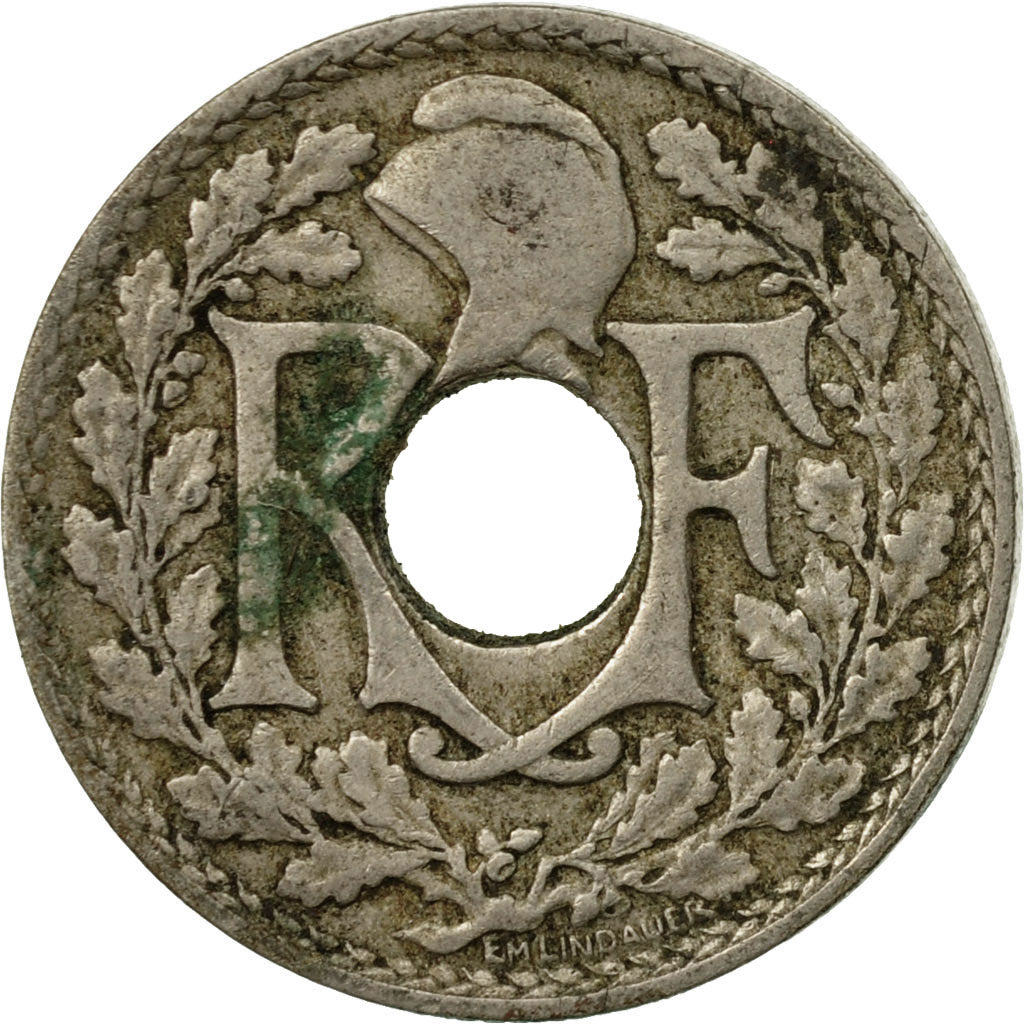 Munten, Frankrijk, Lindauer, 10 Centimes, 1917, Paris, FR+, Copper-nickel