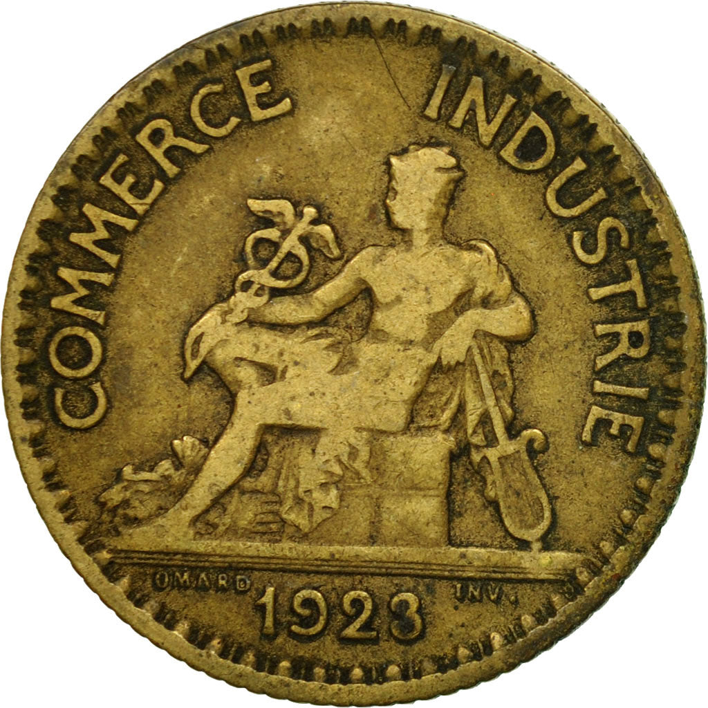 Coin, France, Chambre de commerce, Franc, 1923, Paris, EF(40-45)