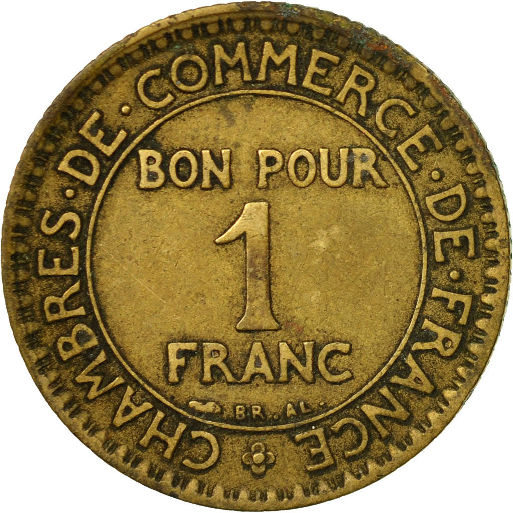 Coin, France, Chambre de commerce, Franc, 1923, Paris, EF(40-45)