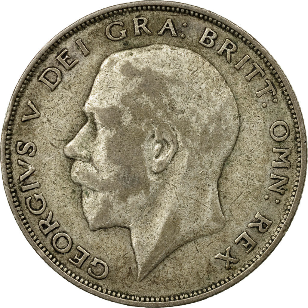 Coin, Great Britain, George V, 1/2 Crown, 1923, VF(30-35), Silver, KM:818.2