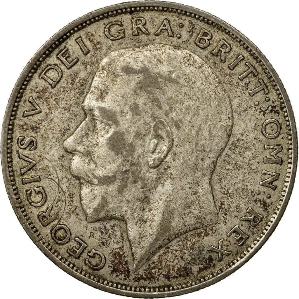 Coin, Great Britain, George V, 1/2 Crown, 1923, EF(40-45), Silver, KM:818.2