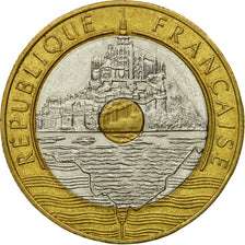 Coin, France, Mont Saint Michel, 20 Francs, 1992, Paris, EF(40-45)