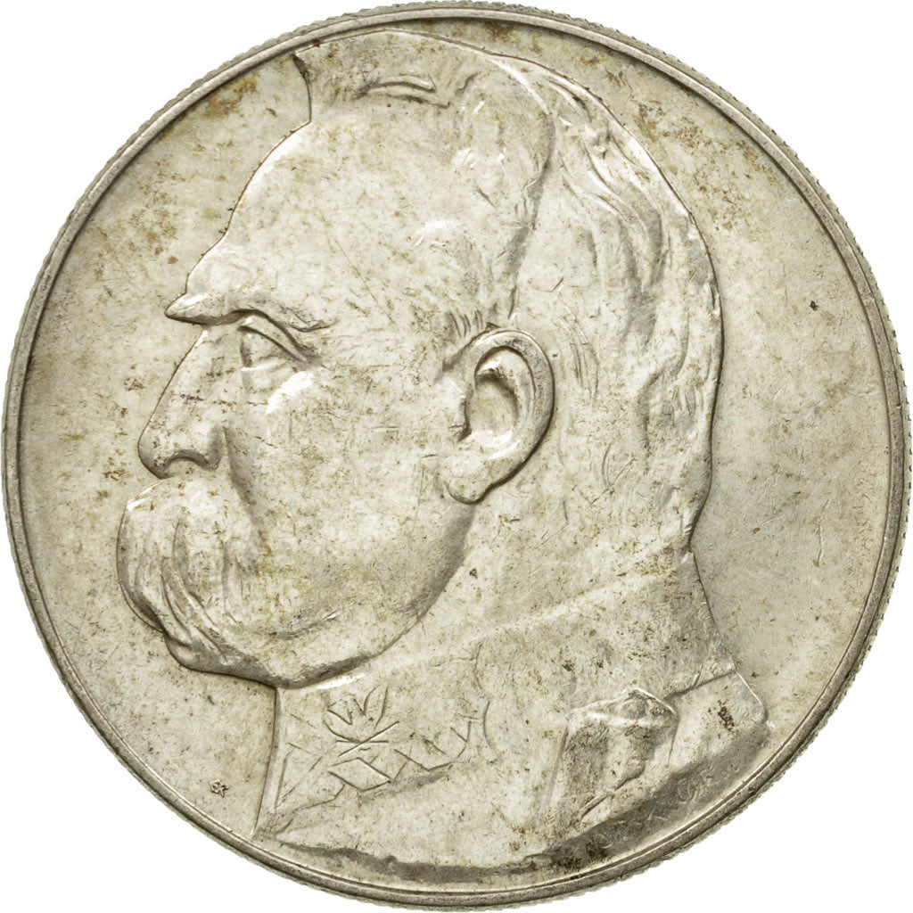 Coin, Poland, 10 Zlotych, 1936, Warsaw, EF(40-45), Silver, KM:29